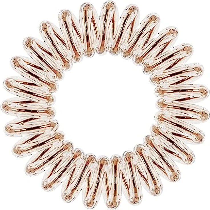 invisibobble Original Haargummis Bronze Me Pretty I 3x Spirale Haargummis bronze für Mädchen und Damen I starker Halt und haarschonend I das Original, designed im Herzen Münchens – Bild 2