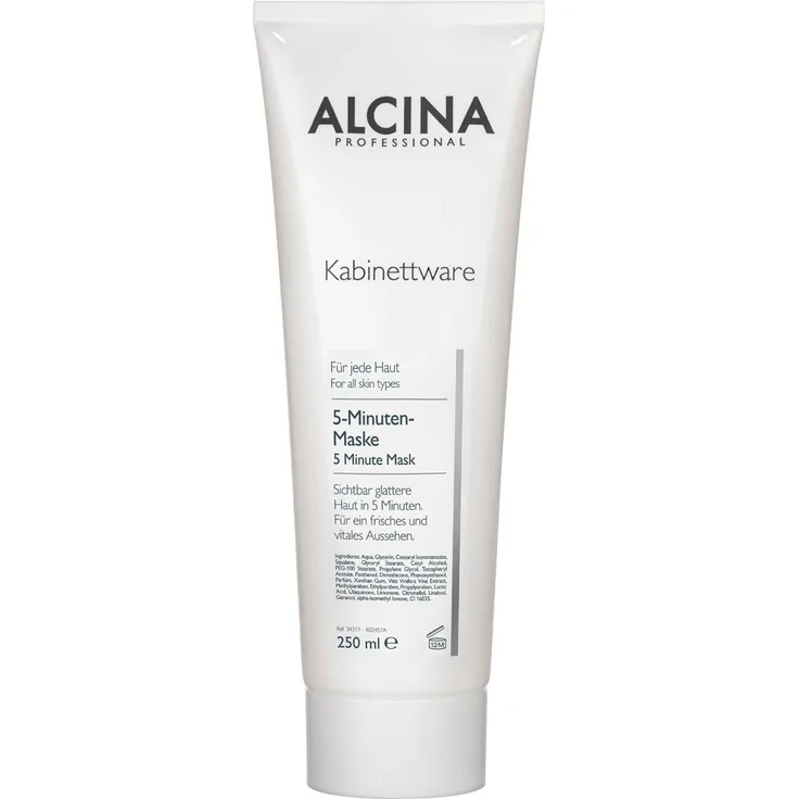 Alcina 5-Minuten-Maske, Gesichtsmasken mit Rotweinextrakt für sichtbar glattere Haut, 250 ml