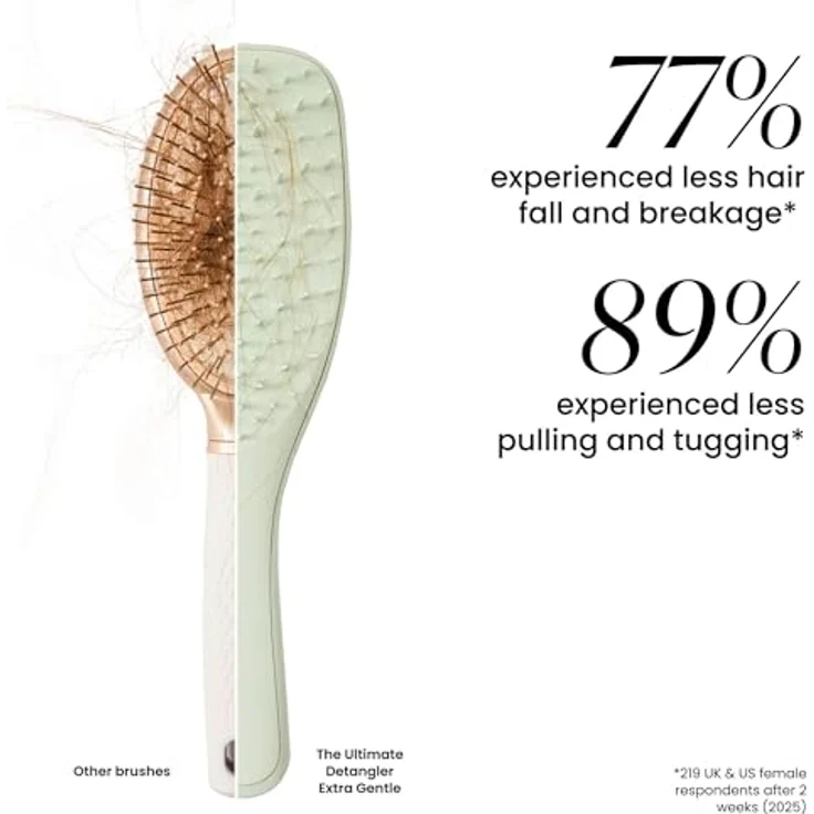 Tangle Teezer Ultimate Detangler Haarbürste, für Nasses & Trockenes Haar, Eukalyptus, sanftes Entwirren, weniger Haarausfall & Haarbruch – Bild 5
