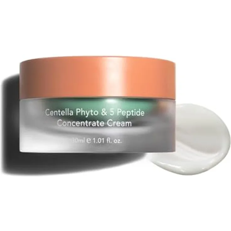 Haruharu Wonder Centella Phyto & 5 Peptide Concentrate Cream, multifunktionale Gesichtscreme, 30 ml, feuchtigkeitsspendend und regenerierend für jugendliche Haut