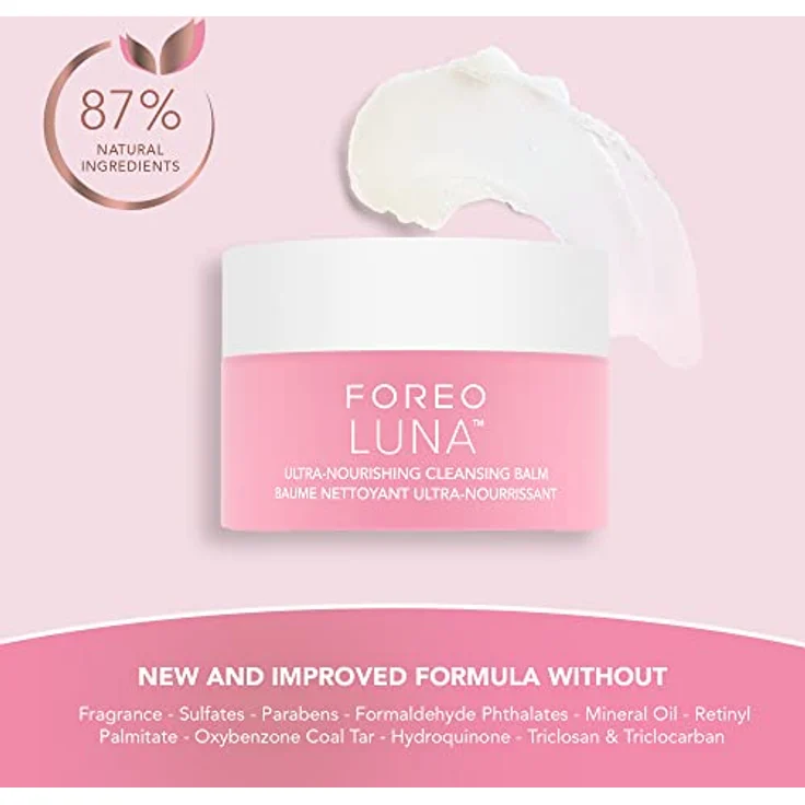 FOREO LUNA Cleansing Balm – Make-Up Entferner – Ölreiniger o. Wasser – Augen-Makeup-Entferner – Vegan – Mandelöl und Jojobaöl – Shea-Butter und Vitamin E - 75 ml – Bild 4