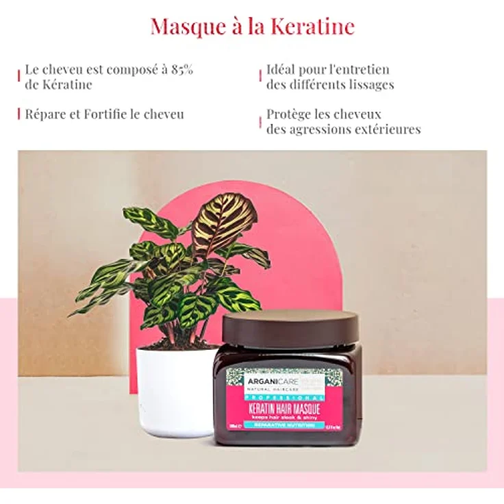 ArganiCARE Haarkur Keratin 500 ml, Preis/100 ml: 4.39 EUR – Bild 2