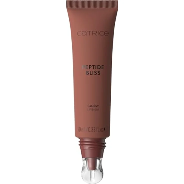 Catrice Peptide Bliss Glossy Lip Balm, feuchtigkeitsspendender Lipgloss, Nr. 050, Braun, vegan, ohne Konservierungsstoffe, 10ml – Bild 1