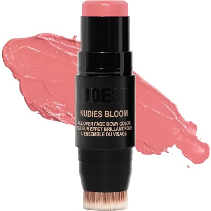 Nudestix NUDIES BLOOM ALL OVER FACE DEWY Blush, 7 g, Farbton Purity, wasserfest und vegan – Bild 1