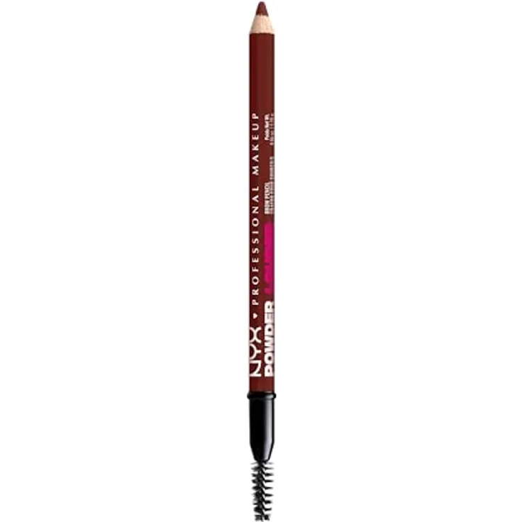 NYX Professional Makeup Powder Louder Augenbrauenstift, vegane Mikrofaser-Formel für definierte Augenbrauen, 1,2 g, 04 Black Cherry