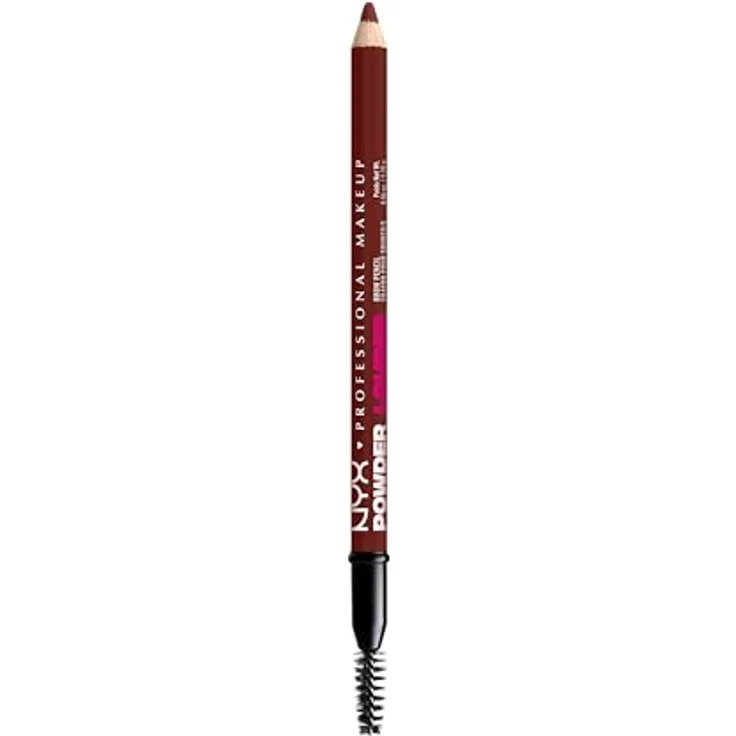 NYX Professional Makeup Powder Louder Augenbrauenstift, vegane Mikrofaser-Formel für definierte Augenbrauen, 1,2 g, 04 Black Cherry – Bild 1