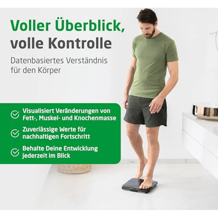 Medisana BS 850 connect Körperanalysewaage mit 8 Elektroden, präziser Ganzkörpermessung, Bluetooth App-Anbindung, automatischer Abschaltung – Bild 3