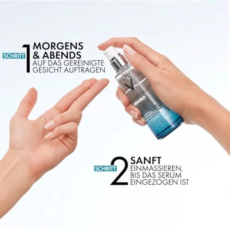 Vichy feuchtigkeitsspendendes Serum Mineral 89 mit Hyaluronsäure 30 ml, mit pflegender Wirkung – Bild 6