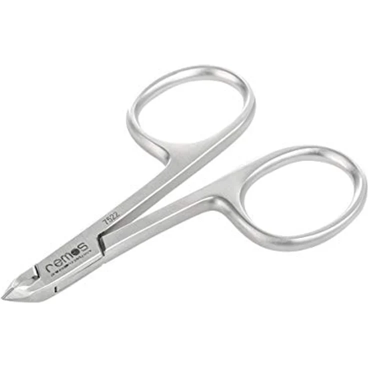 REMOS Hautzange in Scherenform, 4 mm Schneide aus rostfreiem Edelstahl, 8 cm - Präzise Nagelhautpflege für Fuß- und Fingernägel – Bild 1