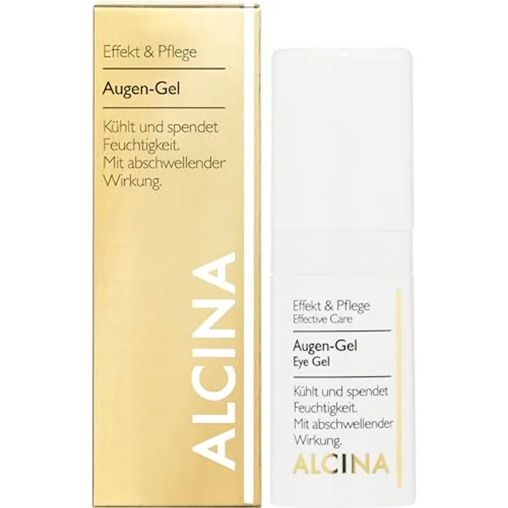 Alcina Effective Care Augengel, kühlende Augenpflege mit feuchtigkeitsspendenden Eigenschaften, 15 ml