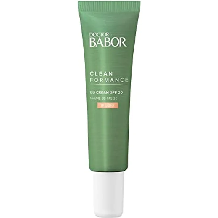 DOCTOR BABOR CLEANFORMANCE BB Cream SPF 20, getönte Creme mit Lichtschutz, mittlere Deckkraft, für einen ebenmäßigen Teint, Vegane Formel, 1 x 30 ml