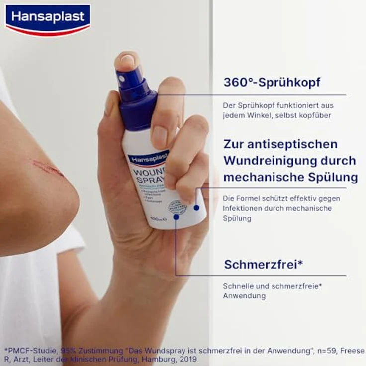 Hansaplast Wundspray zur antiseptischen Wundreinigung, 50 ml Spray – Bild 4