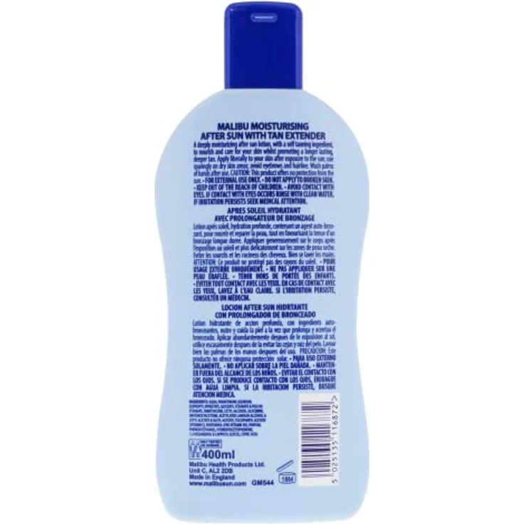 Malibu Moisturising After Sun Lotion mit Bräunungsverlängerung, 400 ml, hautfreundlich und hydratierend – Bild 2