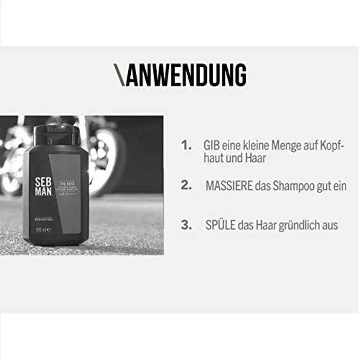 Seb Man The Boss Thickening Shampoo 1000 ml – Bild 3