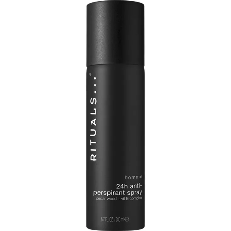 RITUALS HOMME 24h Anti-Perspirant Spray, Zedernholz-Vitamin-E-Komplex, 200 ml, belebender Duft