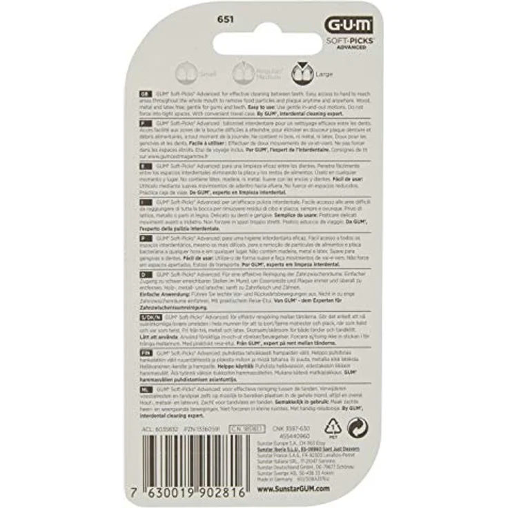 Sunstar Gum Soft-Picks Advanced large 30 St., für saubere & gesunde Zähne – Bild 4