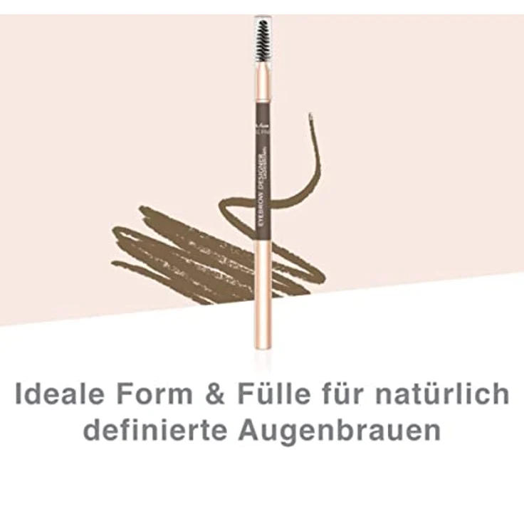 M. Asam MAGIC FINISH Augenbrauenstift Eyebrow Designer Light-Brown (0,28g) – 4-in-1 Augenbrauenstift mit Drehmine & Spiralbürstchen, perfekte Form & Fülle dank pudriger Textur, optimale Brauenbogen – Bild 4