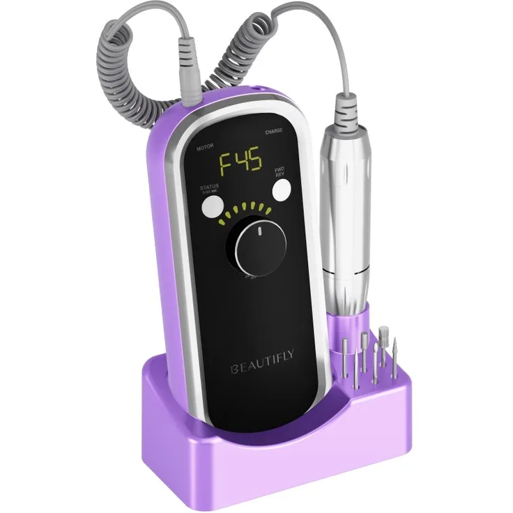 Beautifly VivaNail Nagelfräser, drahtloser Nail Drill mit langlebiger Feilenoberfläche für natürliche und künstliche Nägel