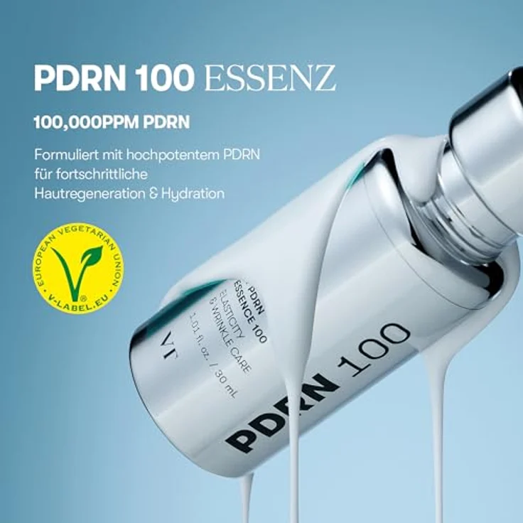 VT Cosmetics PDRN Essence 100, vegane Gesichtsessenz mit PHYTO PDRN, duftfrei, für empfindliche Haut, 30ml – Bild 2