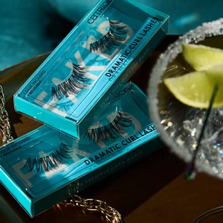 Catrice Faked Dramatic Curl Lashes, künstliche Wimpern, Schwarz, langanhaltend, Falsche Wimpern-Effekt, ohne Mikroplastikpartikel, Nanopartikel frei, ohne Parfüm, ölfrei, 1er Pack (1pair) – Bild 4