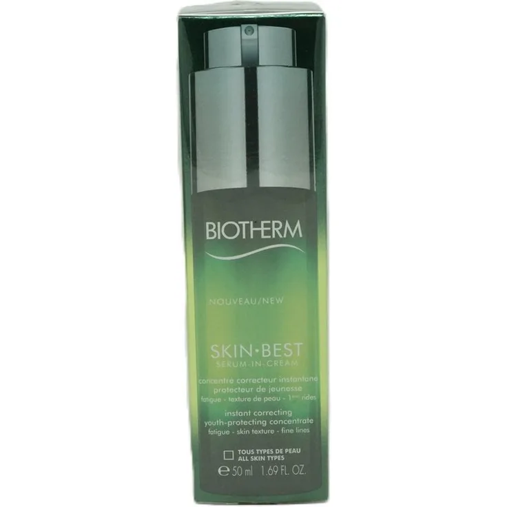 BIOTHERM Best Serum in Cream, Gesichtsserum für alle Hauttypen, 50 ml, feuchtigkeitsspendend und regenerierend mit Life Plankton™