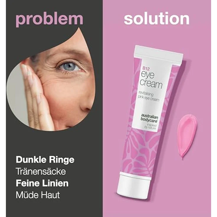 Australian Bodycare B12 Revitalisierende Augencreme, 15 ml, feuchtigkeitsspendend, gegen Schwellungen und dunkle Augenringe – Bild 2