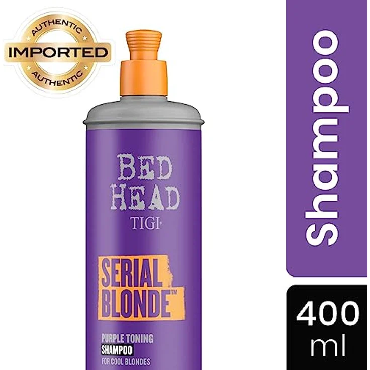 Tigi Bed Head Serial Blonde Purple Toning Shampoo gegen Gelbstich in blondem Haar 400 ml – Bild 3