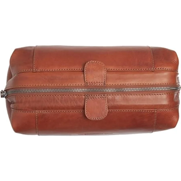 The Chesterfield Brand Biassa Washbag Cognac, Kulturbeutel aus hochwertigem Leder in eleganter Optik – Bild 2