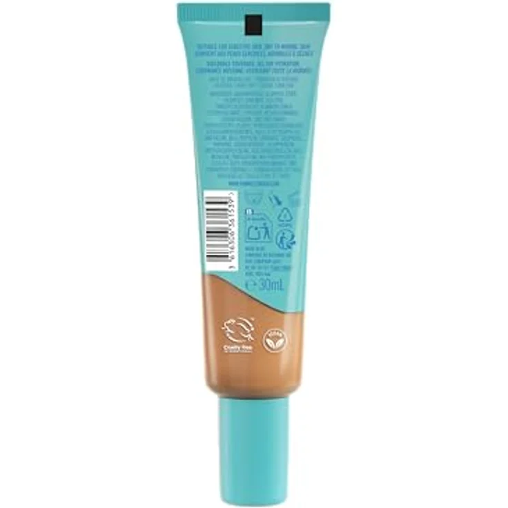Rimmel Kind & Free Glow It Up, leichtes feuchtigkeitsspendendes Make-up, Farbton 210 Golden Beige, 30 ml – Bild 3