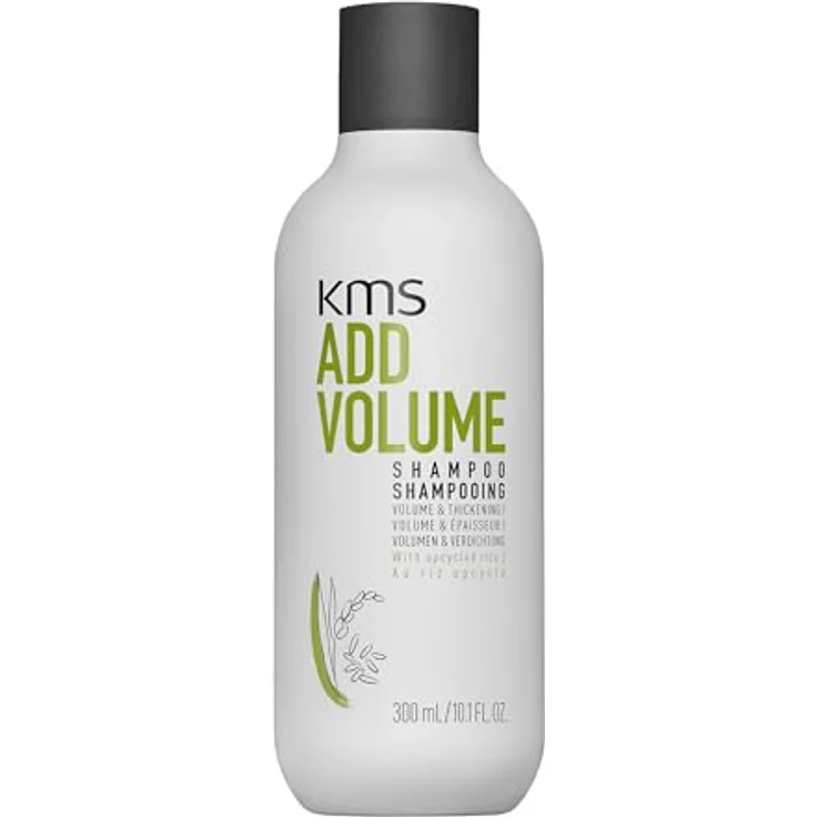 KMS ADDVOLUME Shampoo, für feines bis mittelstarkes Haar, vegane Formulierung mit upgecyceltem Reis, ohne Silikone, 300ml – Bild 1