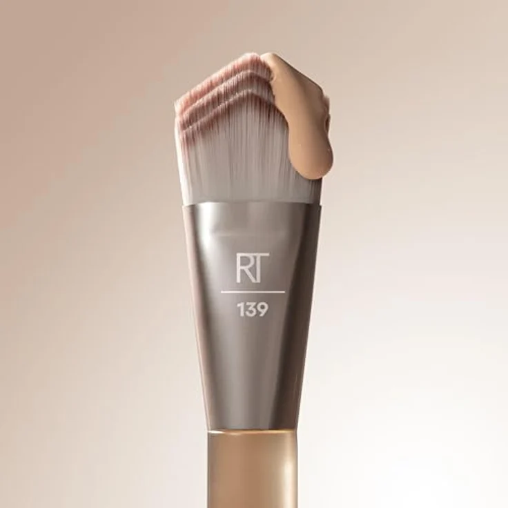 Real Techniques New Nudes Blurred Base Kit, Make-up Pinselset mit 5 hochwertigen Pinseln und veganem Schwämmchen – Bild 7