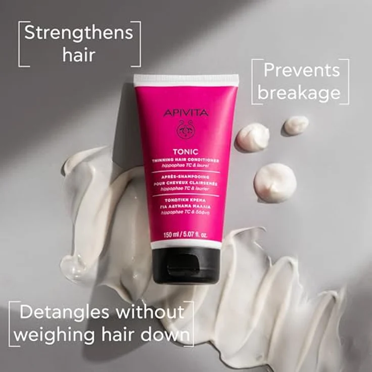 Apivita Tonic Thinning Hair Conditioner, Tönungs-Conditioner für feines und schütteres Haar, 150 ml – Bild 2