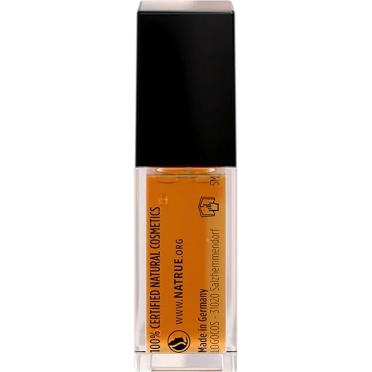 SANTE Naturkosmetik Lip Oil Orange, pflegendes Lippenöl mit Rizinusöl und Wachs, 7ml, vegan und NaTrue zertifiziert – Bild 4