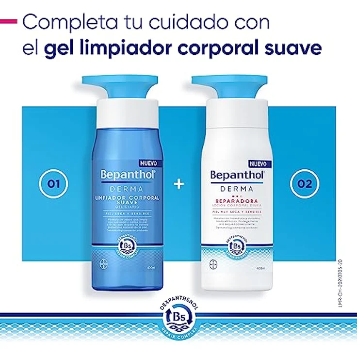 BEPANTHOL Feuchtigkeitscreme, reparierende Derma-Lotion für trockene Haut, 400 ml, sofortige und langanhaltende Feuchtigkeit, ohne Parfüm – Bild 4
