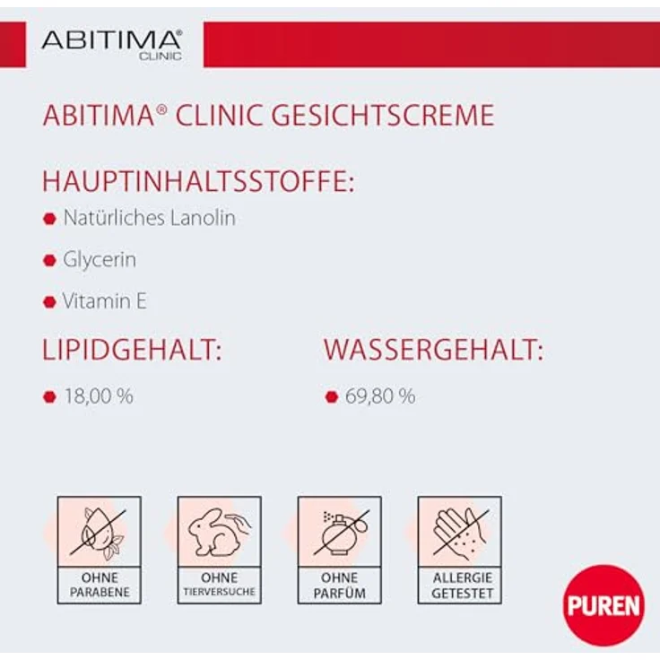 PUREN Pharma ABITIMA CLINIC Gesichtscreme mit Dosierspender Gesichtspflege 1 l mit pflegender Wirkung – Bild 4