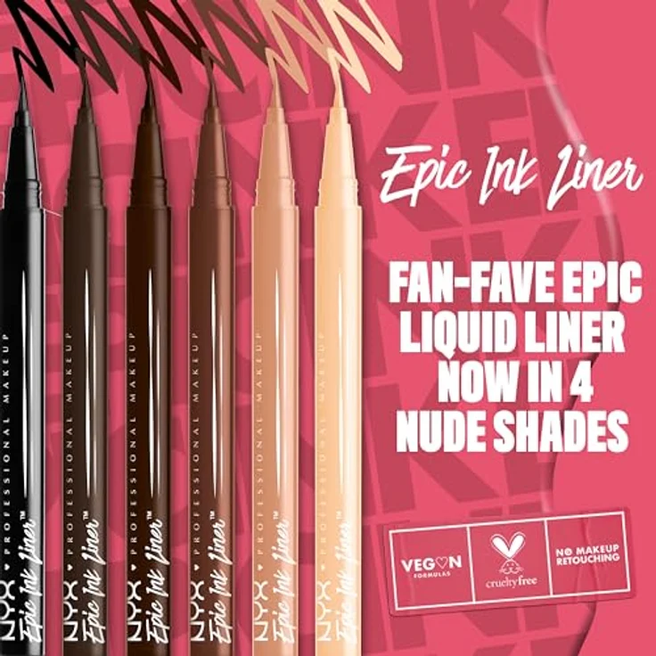 NYX Augen Make-up EPIC INK LINER Eyeliner waterproof #brown 1 ml  – Bild 5
