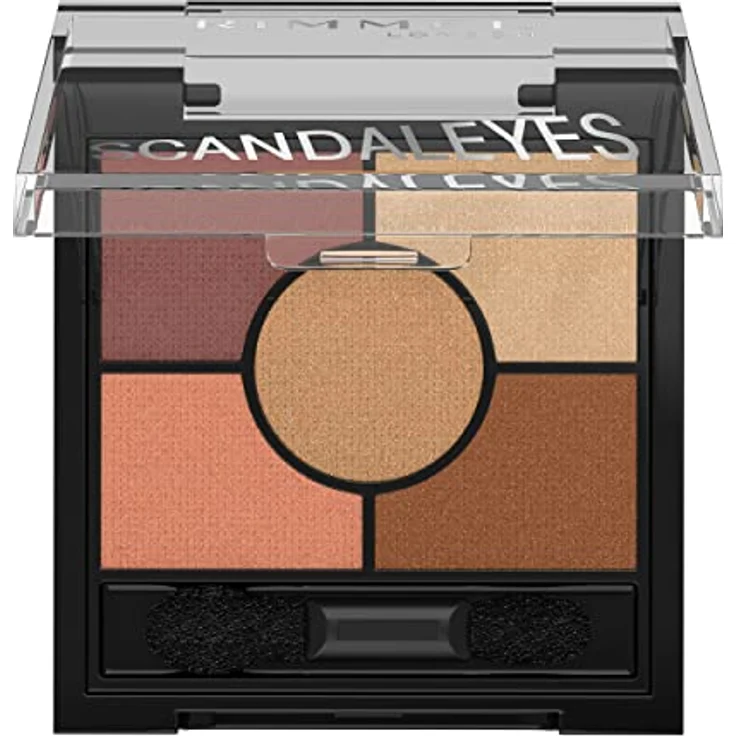 Rimmel ScandalEyes Lidschattenpalette, Farbton 005 Sunset Bronze, 3,8 g, mit langanhaltendem Effekt und kombinierbaren Farbtönen für Tages- und Abend-Make-up – Bild 2