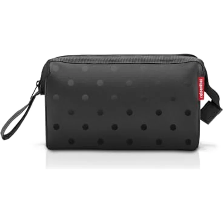 reisenthel travelcosmetic Glossy dots Black - Robuste Reisekosmetiktasche, wasserabweisend, mit Handschlaufe – Bild 1