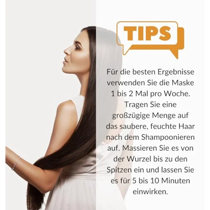 M PURE MINERAL DEAD SEA COSMETICS Pure Mineral Haarmaske mit Kokosöl, intensive Behandlung für trockenes Haar, 350ml, ohne Sulfate, Parabene, Petrolate – Bild 4