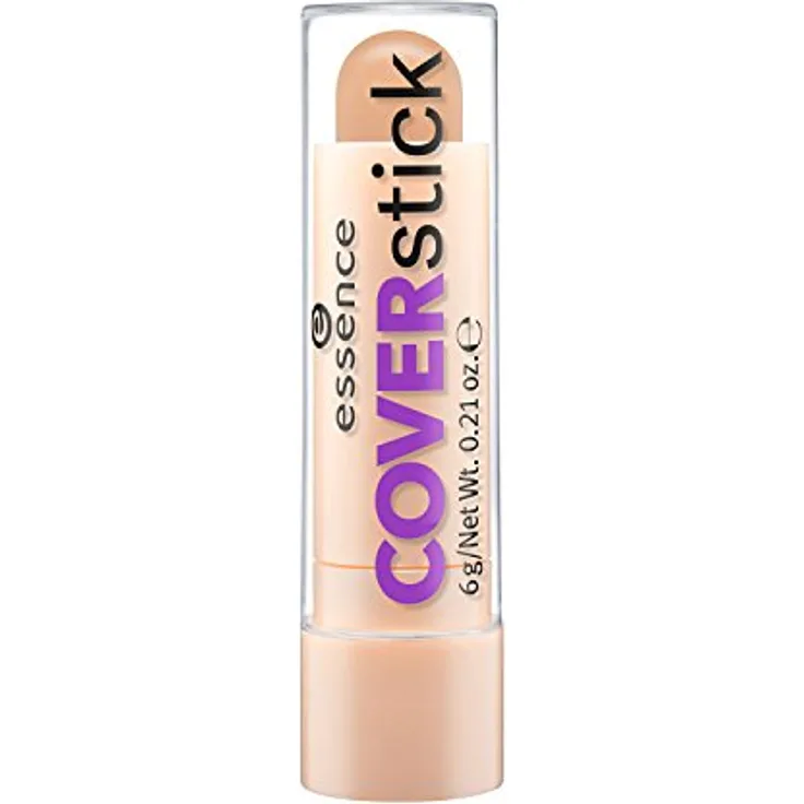 essence COVERstick, Concealer, Abdeckstift, Nr. 30 Matt Honey, nude, für Mischhaut, für unreine Haut, farbkorrigierend, mattierend, matt, vegan, ölfrei, ohne Parfüm (6g)