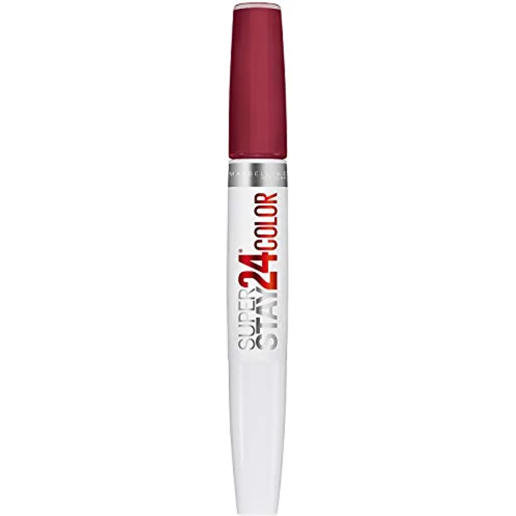 MAYBELLINE New York Lippenstift, Super Stay 24H Optic Brights, Flüssig und langanhaltend, Nr. 860 Knackiges Magenta, 75 ml (2er Pack)