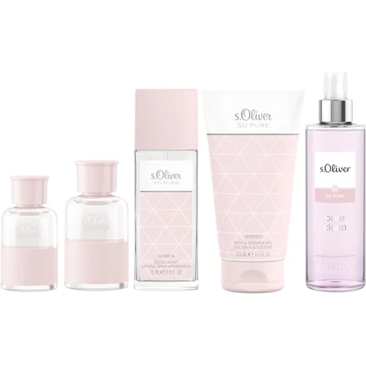 s.Oliver So Pure Pure clean Body Splash, Duftkomposition mit Apfel, Freesie und Sandelholz, 250 ml, zartrosa – Bild 5
