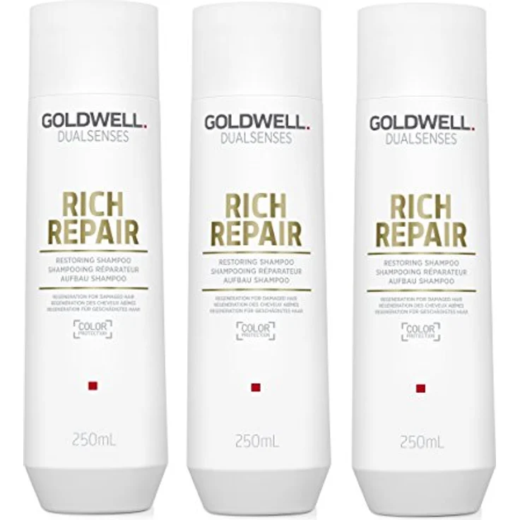 Goldwell Dualsenses Rich Repair Restoring Shampoo empfohlen für strapaziertes Haar 250 ml – Bild 2
