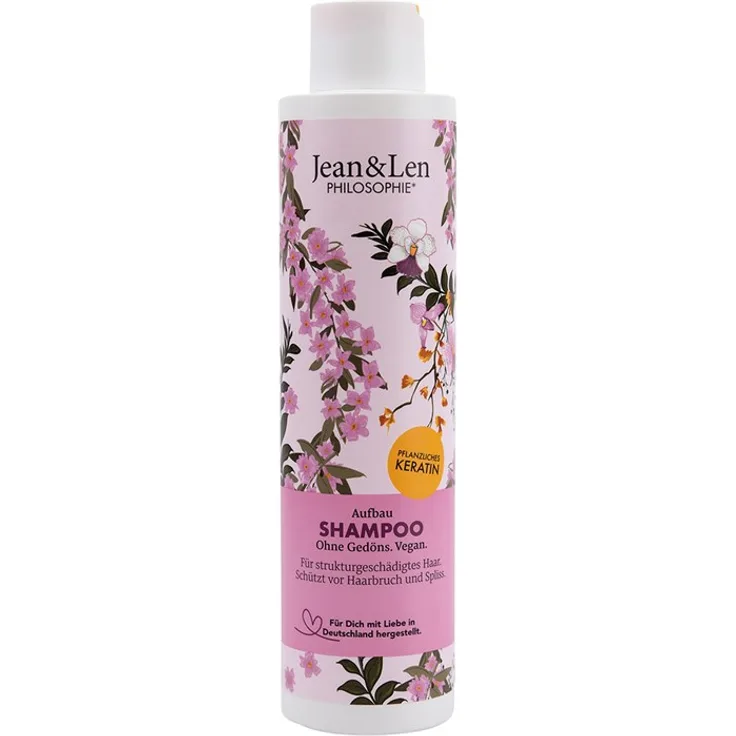 Jean & Len Philosophie Pflanzliches Keratin Haarshampoo 300 ml