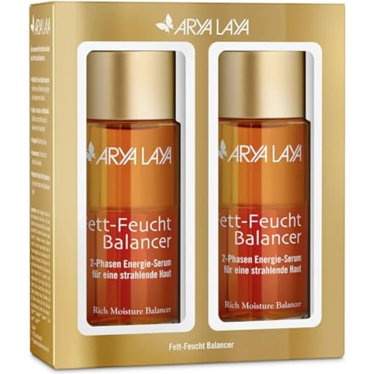 ARYA LAYA Fett-Feucht Balancer Klassiker, 2 x 50 ml – 2-Phasen Energie-Serum für viele Hauttypen, belebend und reichhaltig – Bild 1