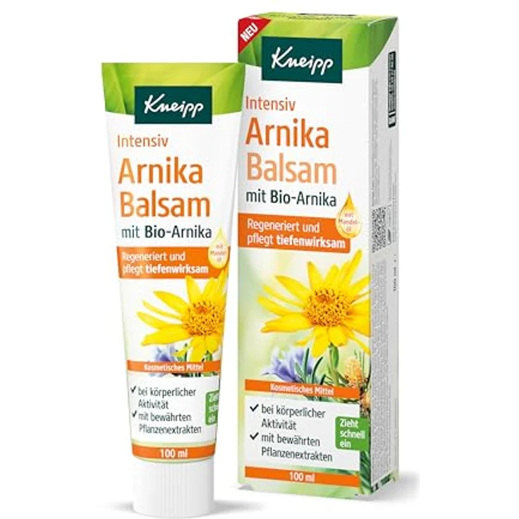 Kneipp Bio-Arnika Intensiv Balsam, regenerierende Körperpflege mit Pflanzenölen, 100 ml – Bild 1