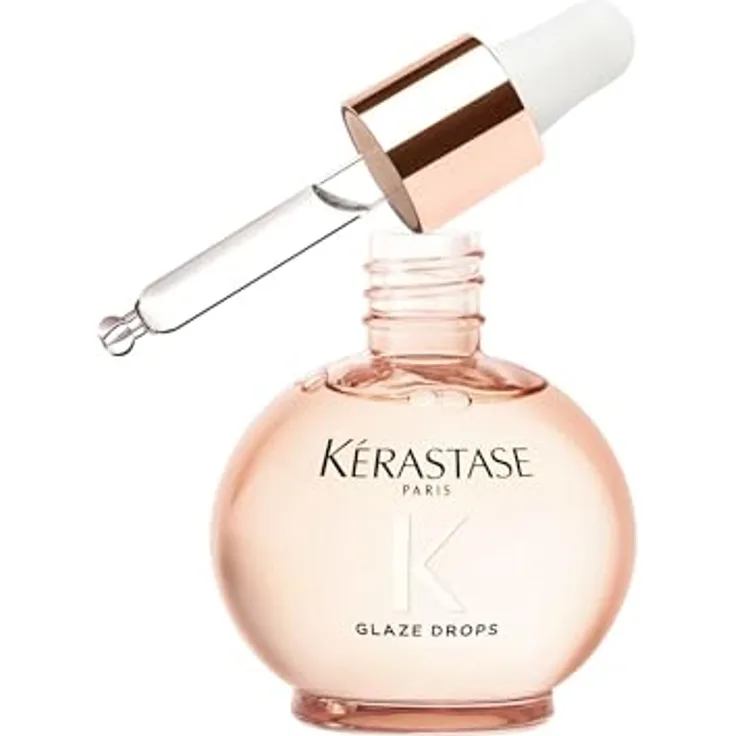 KÉRASTASE Kérastase Gloss Absolu Glaze Drops, Haaröl mit Wildrosenöl, für langes und frizz-anfälliges Haar, ultimativer Glanz, 45 ml