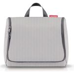 reisenthel toiletbag XL Herringbone Grey - Kulturbeutel mit Haken, wasserabweisendes Material