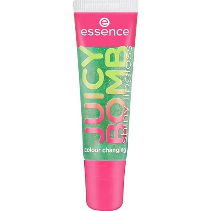 essence cosmetics JUICY BOMB shiny lipgloss, Nr. 107, Grün, glänzend, strahlend frisch, shimmernd, vegan, 10ml – Bild 2