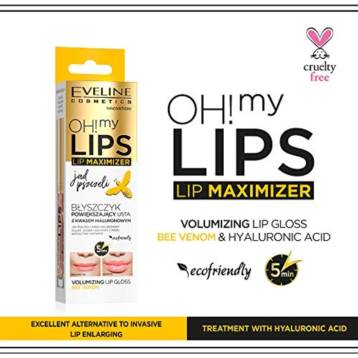 Eveline Oh My Lips Lip Maximizer Lipgloss Bienengift 4,5 Ml – Bild 3
